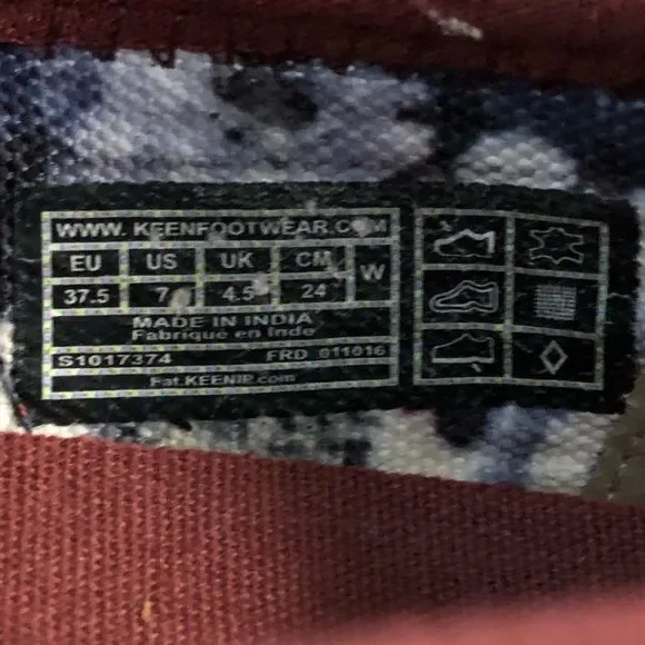 Keen womens slip on shoes adjustable slip on sneakers red size 7 011016 - Picture 6 of 8